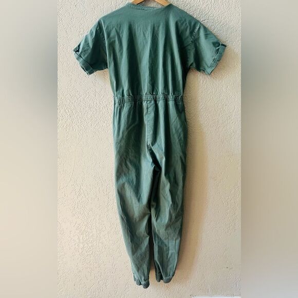 Free Assembly Button Jogger Jumpsuit Belted Sz XL Girls Army Green - Picture 4 of 4